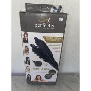 The Perfecter Heated Styling Hair Brush By Maria McCool New Ion Ceramic Barrel